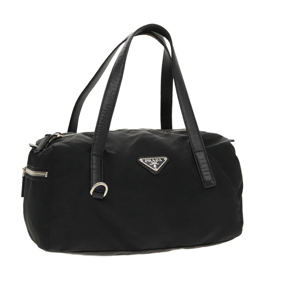 Prada Nylon Bowling Bag Black