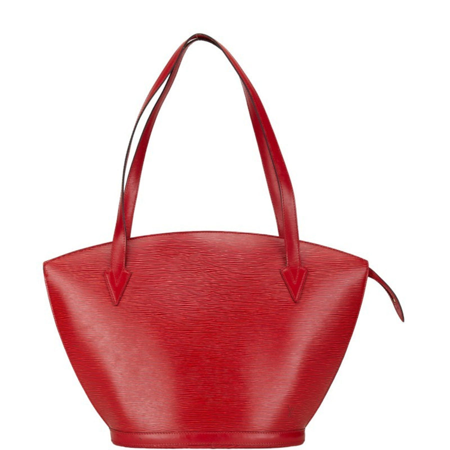 Louis Vuitton Alma Bucket Bag Monogram Vernis Red Leather