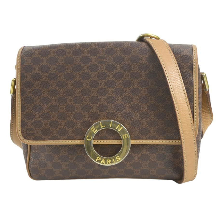 Celine Vintage Macadam Shoulder Bag