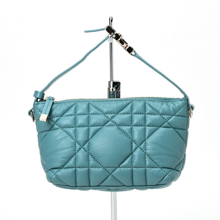 Dior Quilted Shoulder Bag Teal