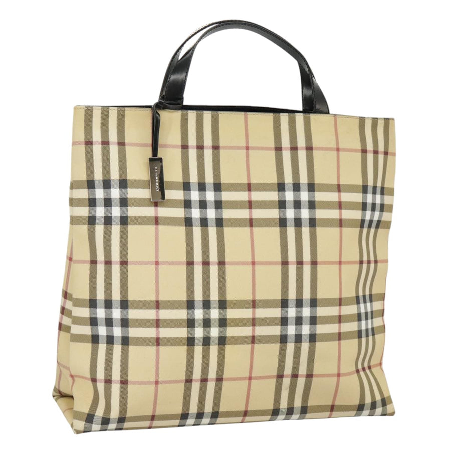 Burberry Nova Check Tote Beige  Black