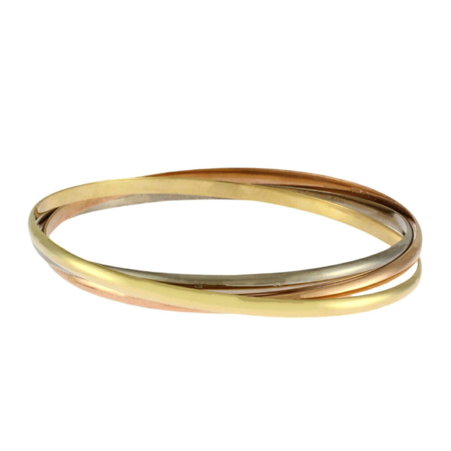Cartier Trinity TriGold Bangle Bracelet