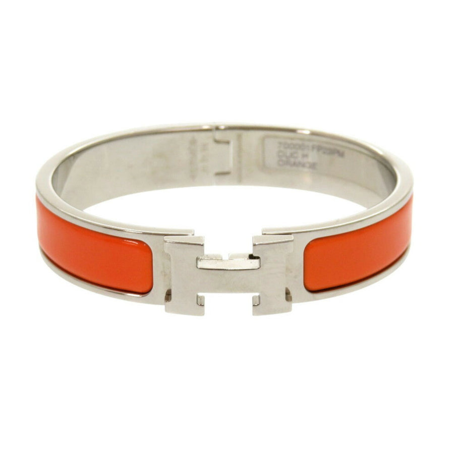 Hermes Collier de Chien Bracelet Orange Enamel