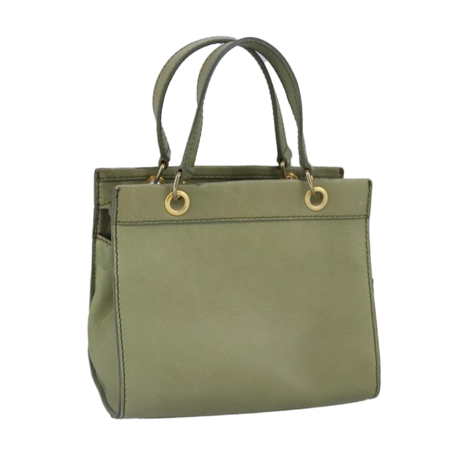 Celine Mini Luggage Tote Sage Green Leather