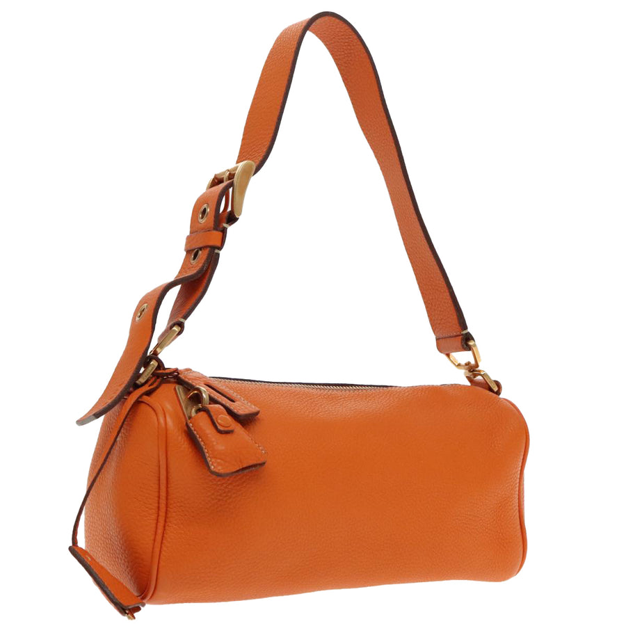 Prada Cylinder Leather Shoulder Bag
