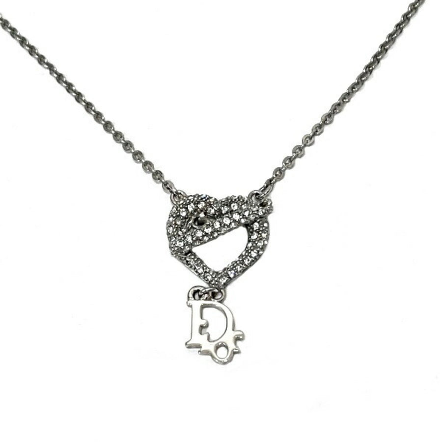Dior Heart Knot Crystal Necklace