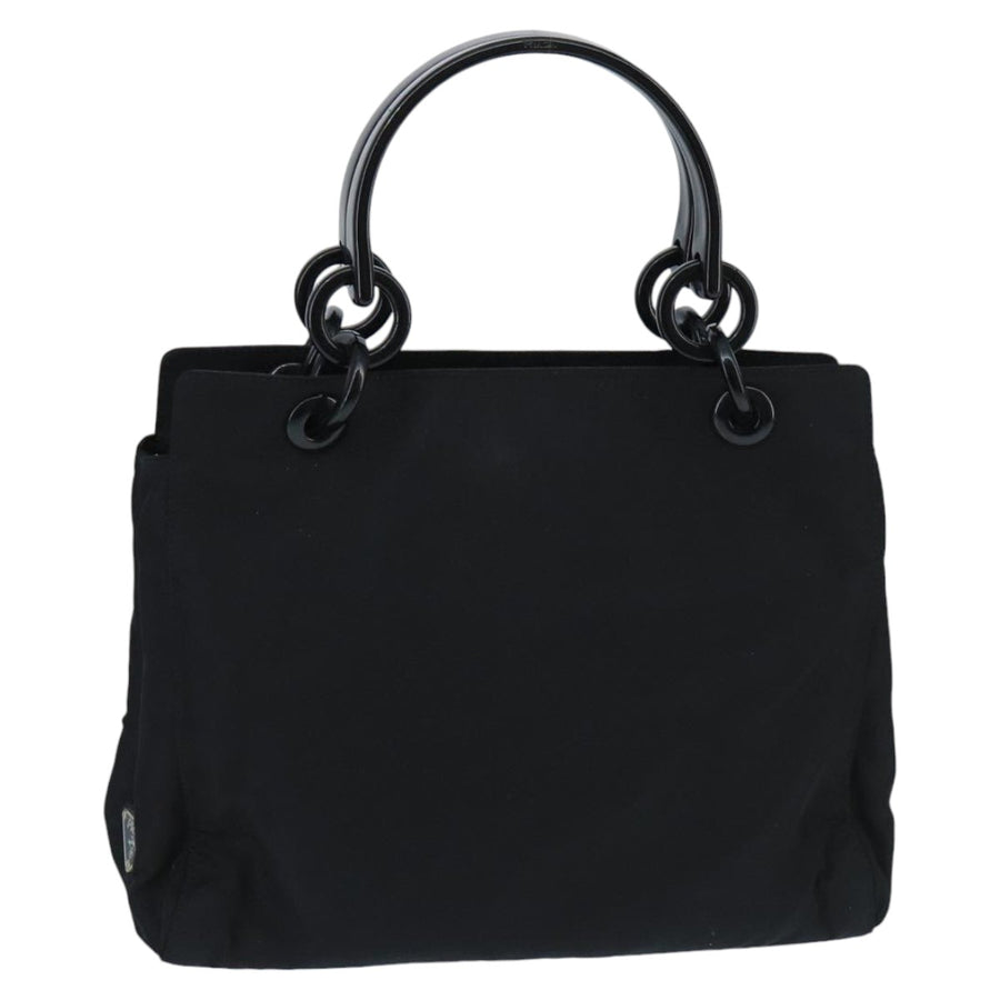Prada Chain Handle Galleria BagBlack Nylon