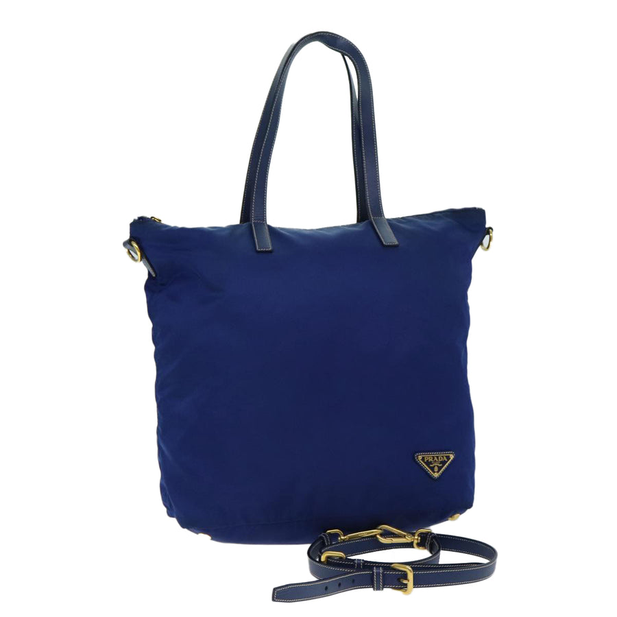 Prada Tote Bag Shopping Tote Nylon Blue