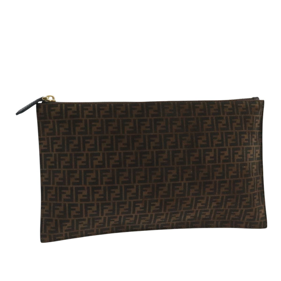 Fendi Zucca Clutch Brown