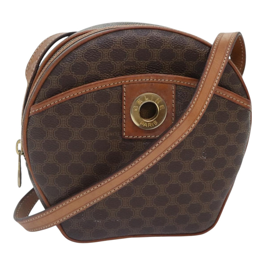 Celine Vintage Round Shoulder Bag Macadam