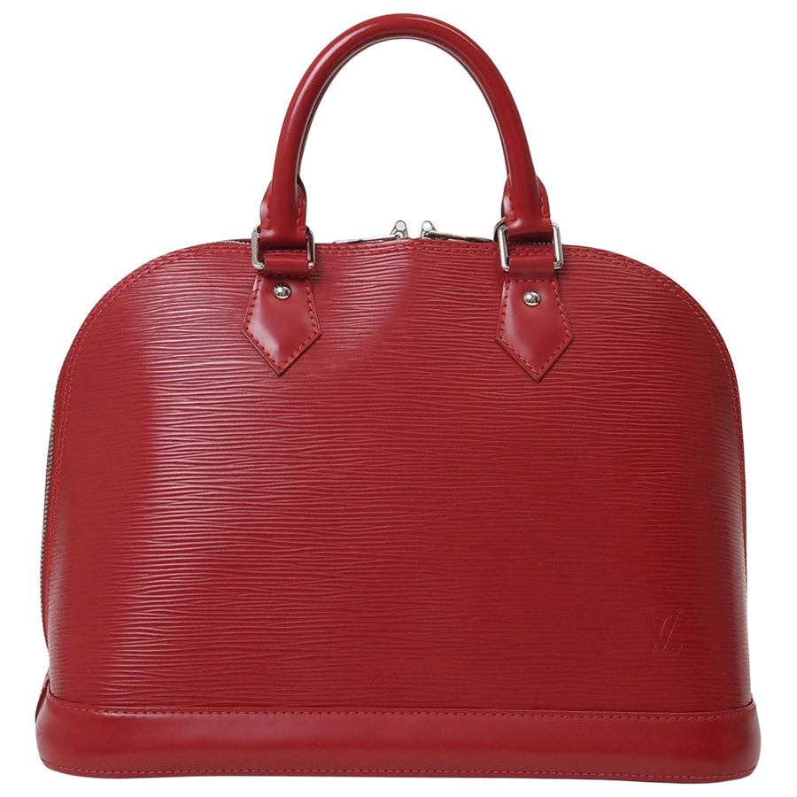 Louis Vuitton Alma Epi Leather Handbag Red