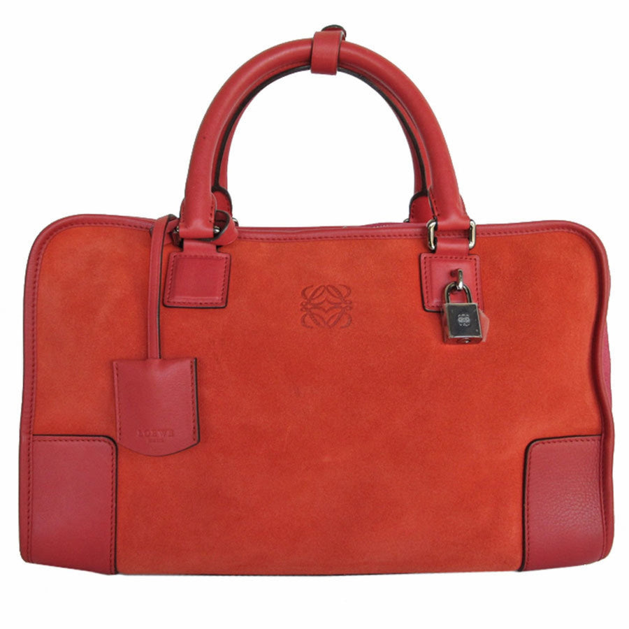 Loewe Puzzle Bag Suede Handbag