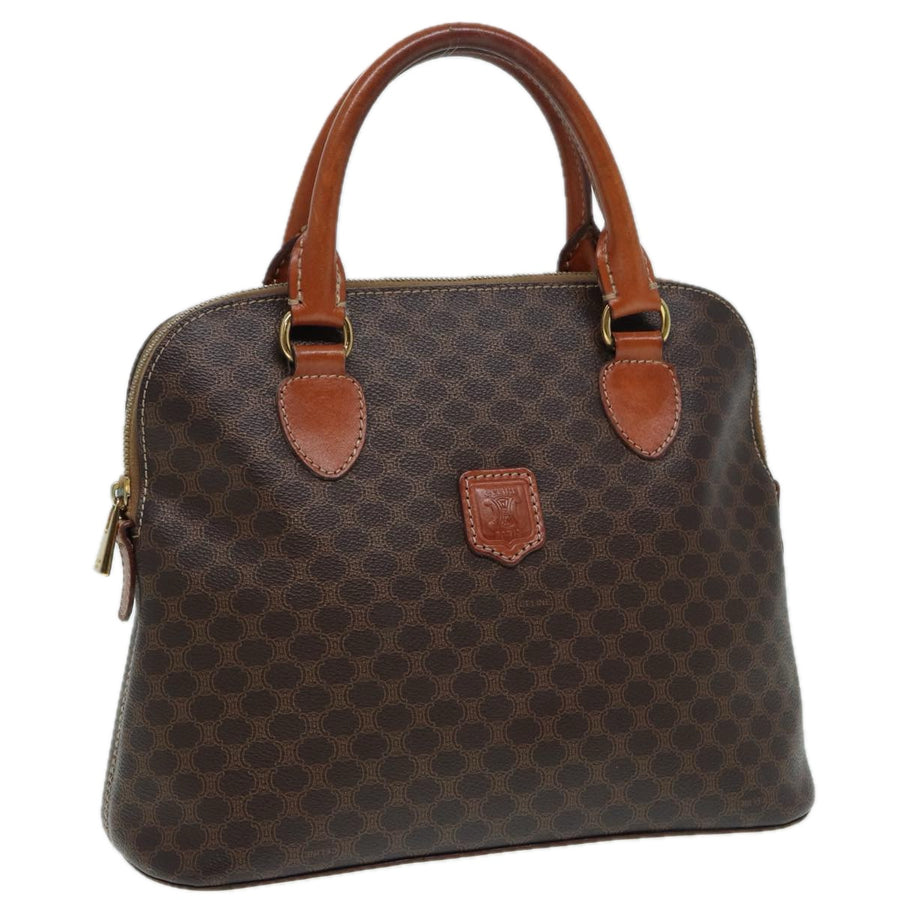 Celine Cline Trio Brown Canvas Satchel