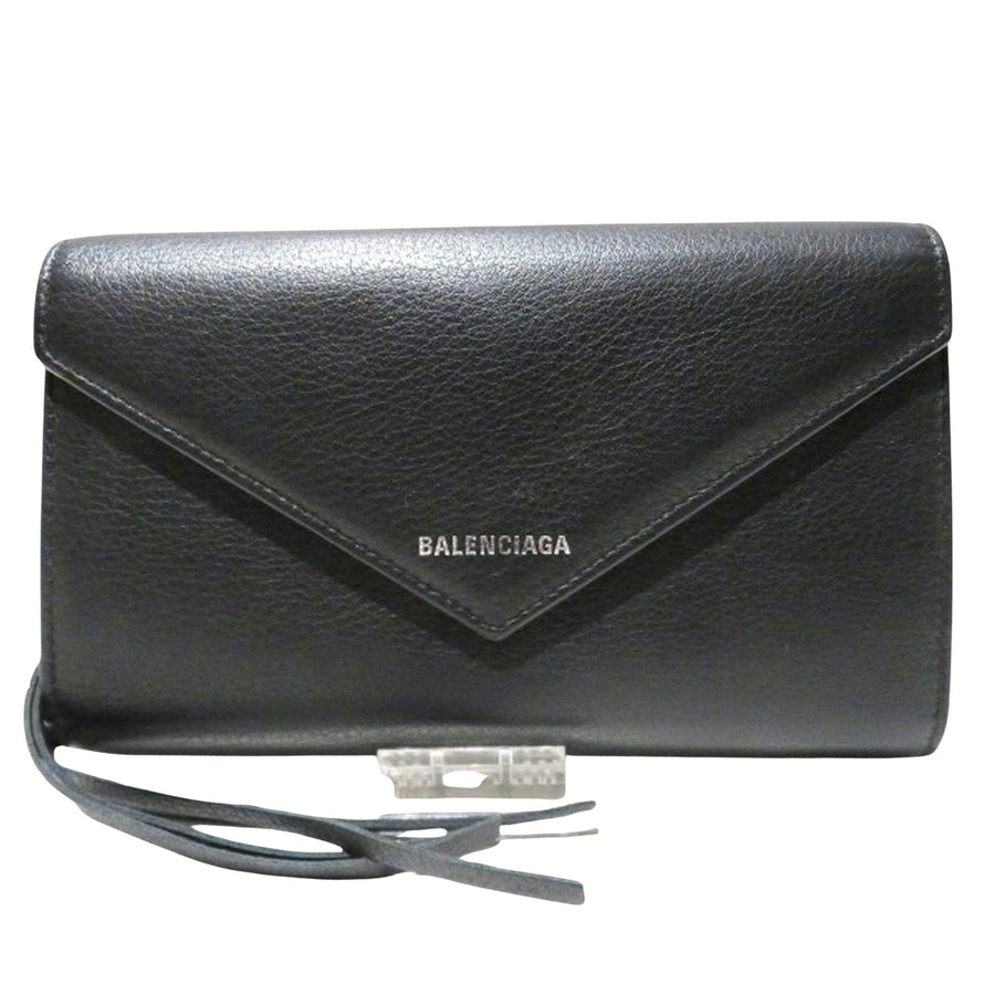 Balenciaga Classic Envelope Wallet Black Leather