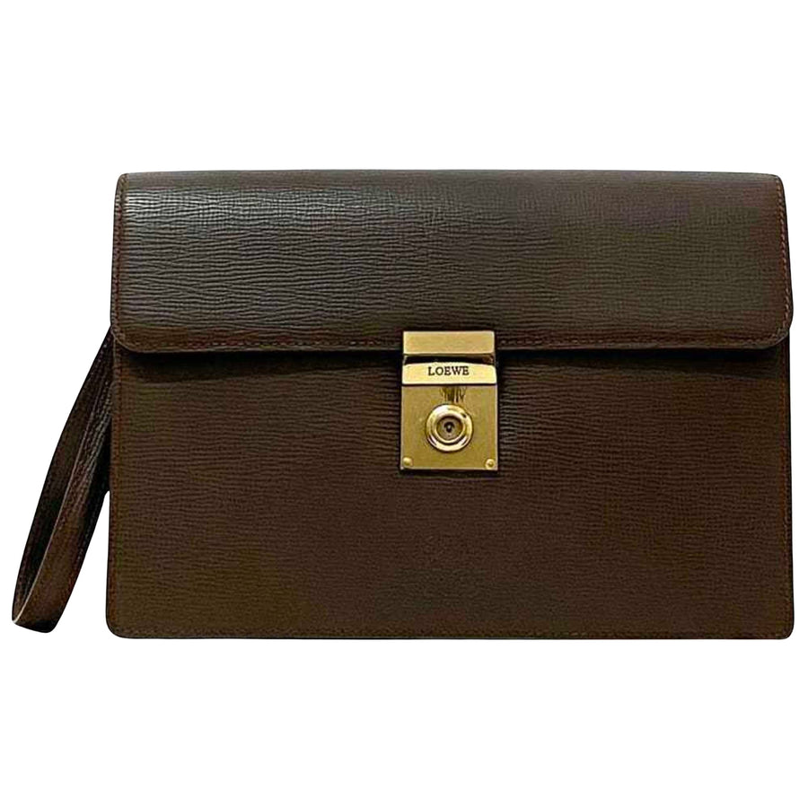 Loewe Gate Clutch Leather Handbag