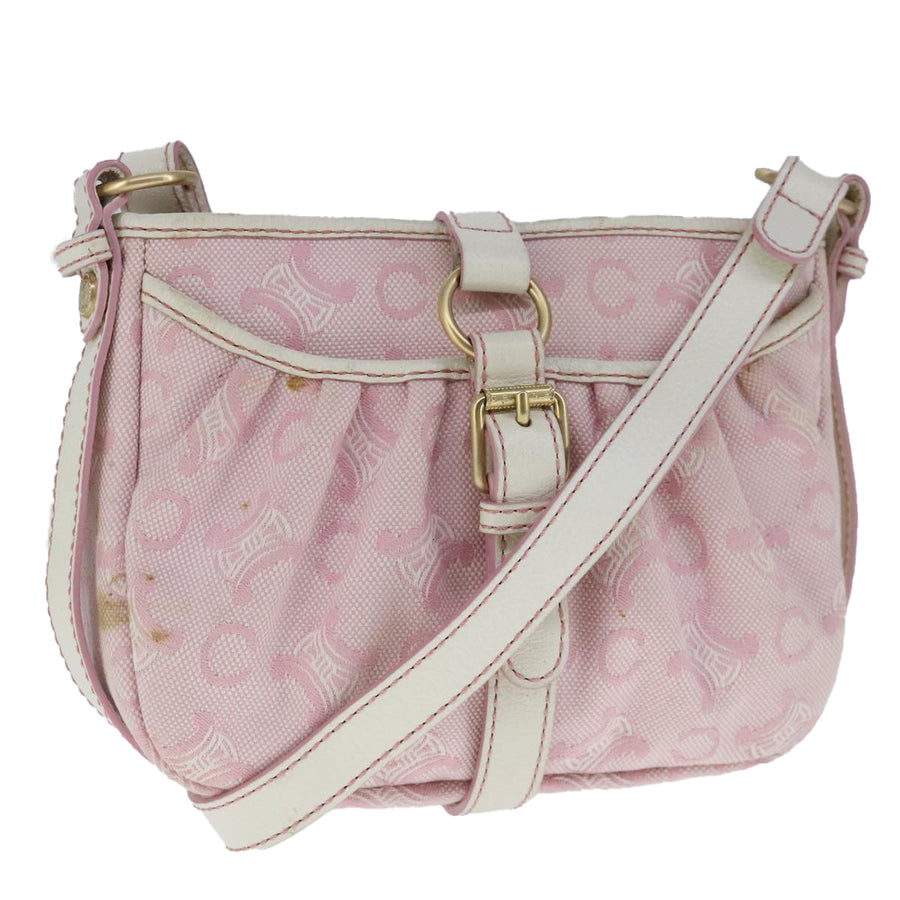 Celine Pink Canvas Crossbody Bag