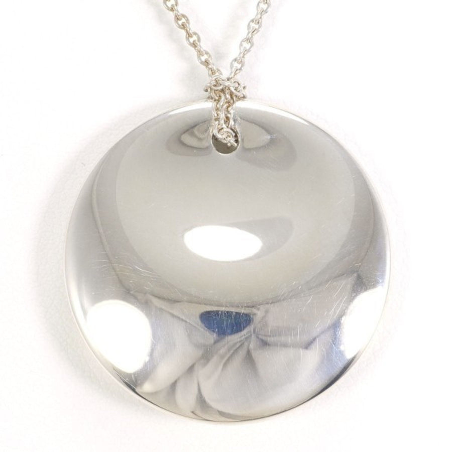 Tiffany & Co. Disc Pendant Necklace Sterling Silver