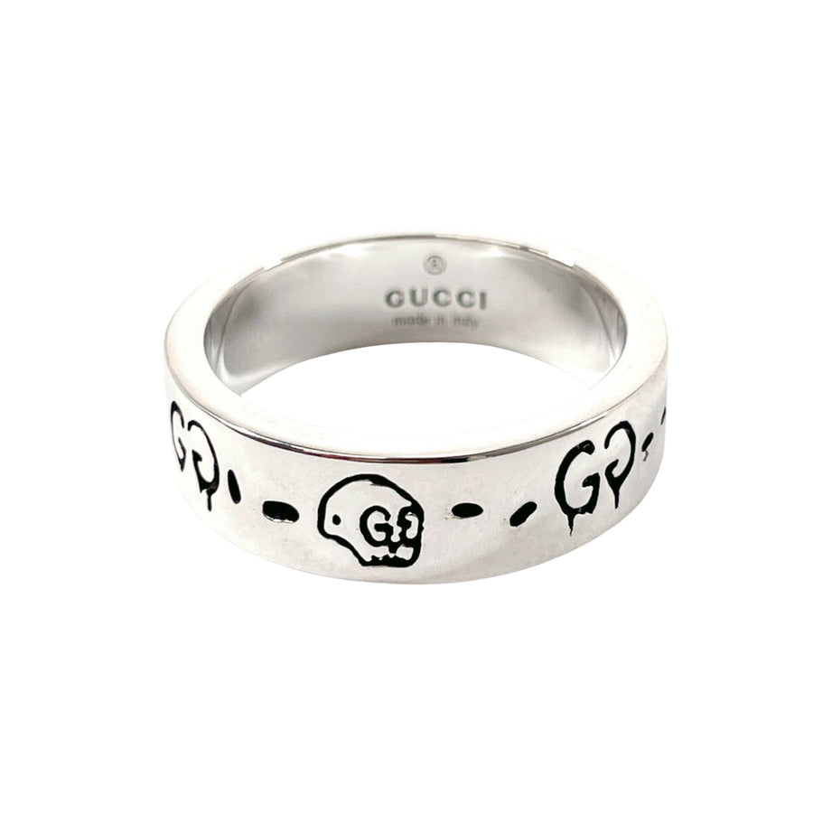 Gucci GG Graffiti Skull Ring