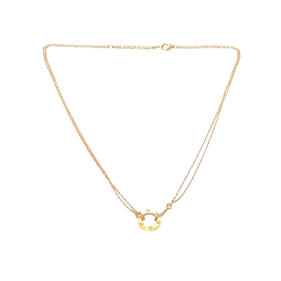Cartier Love Necklace Double Chain