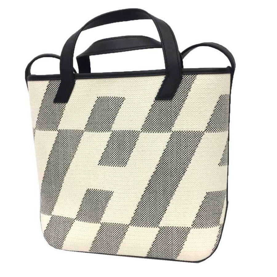 Hermes Mini Herbag Zip Black and White