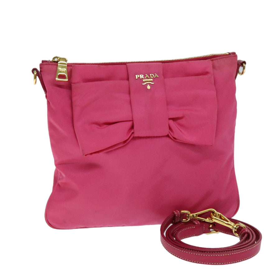 Prada Bow Nylon Shoulder Bag