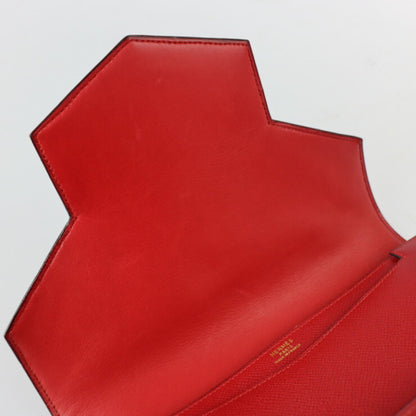 Hermès Red Leather Faco