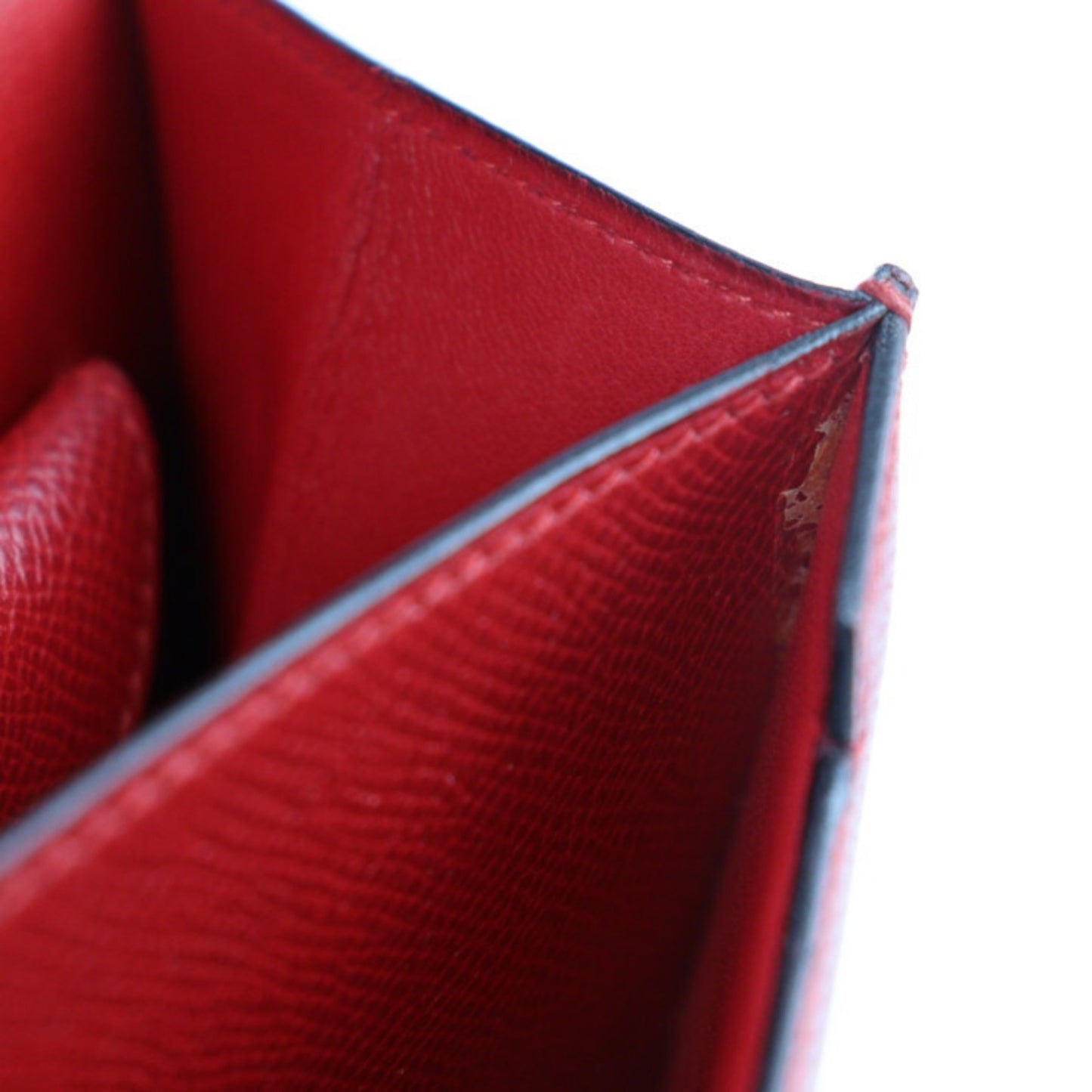 Hermès Red Leather Faco