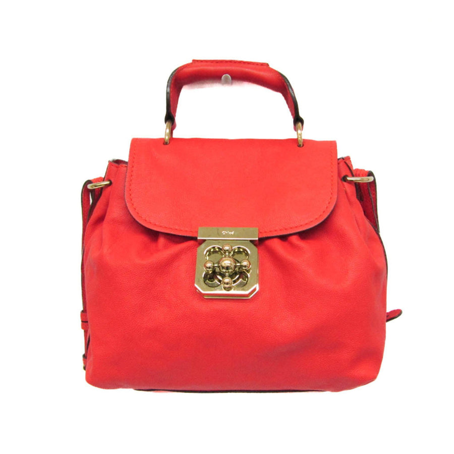 Chloe Drew Mini Satchel Red Leather