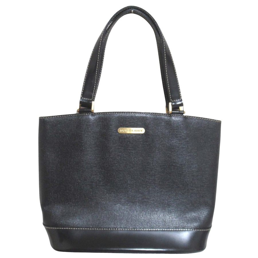 Burberry Leather Tote Handbag