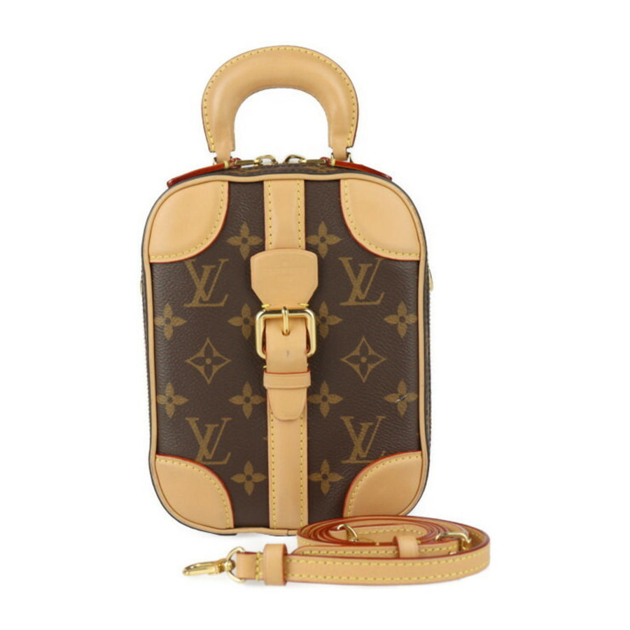 Louis Vuitton Canvas Valisette with Box Dust Bag and Shoulder Strap