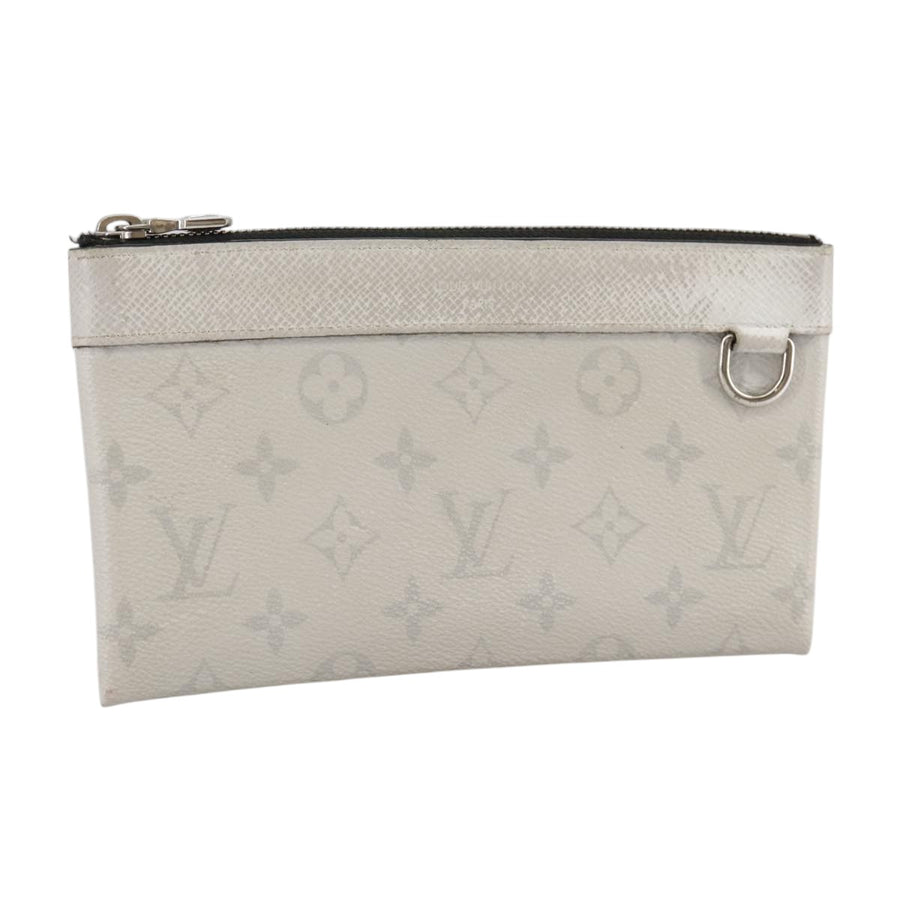 Louis Vuitton Pochette Clutch White Monogram Eclipse M69441