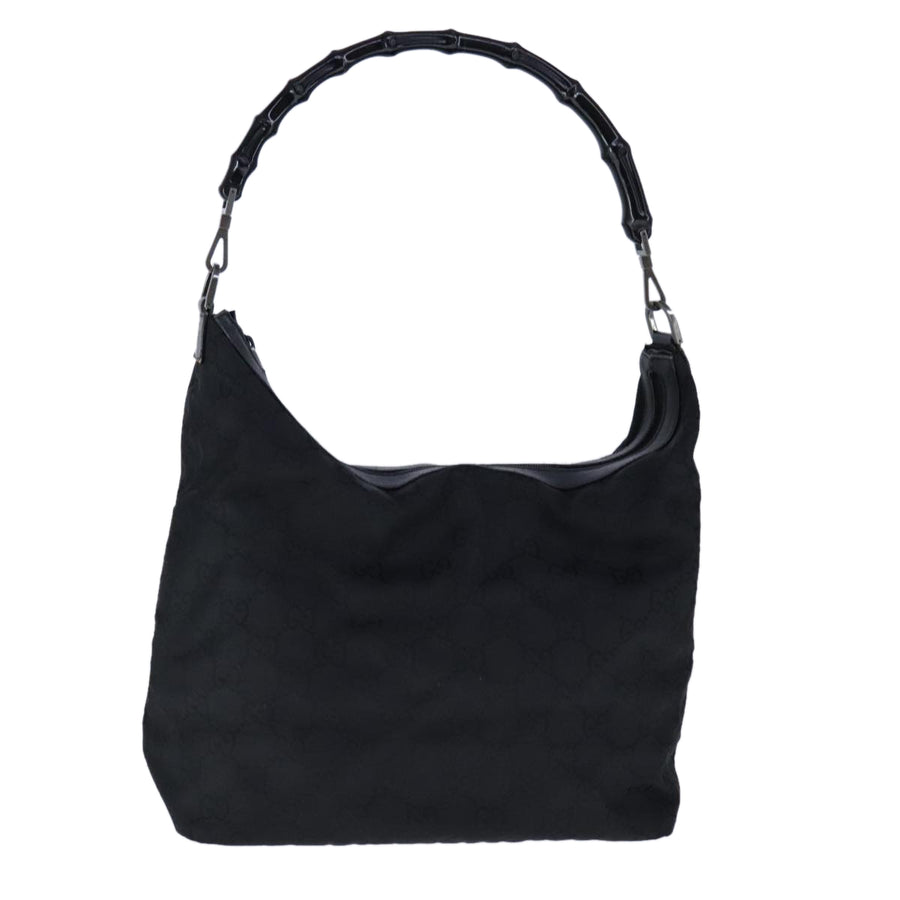Gucci Bamboo Shopper GG Canvas Black