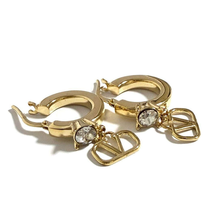 Valentino Vlogo Metal Bracelet with Scratches and Stains