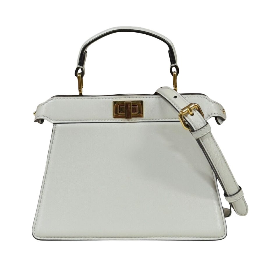 Fendi Peekaboo Leather Shoulder Bag with Strap