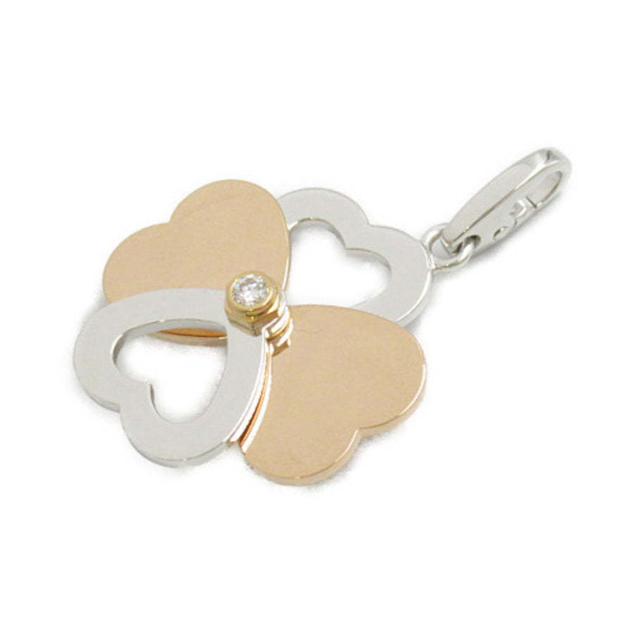 Cartier Double C Charm Twotone Heart Pendant