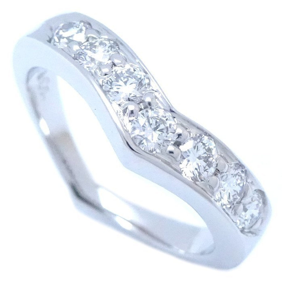 Tiffany & Co. V-Band Platinum Ring with Slight Scratches