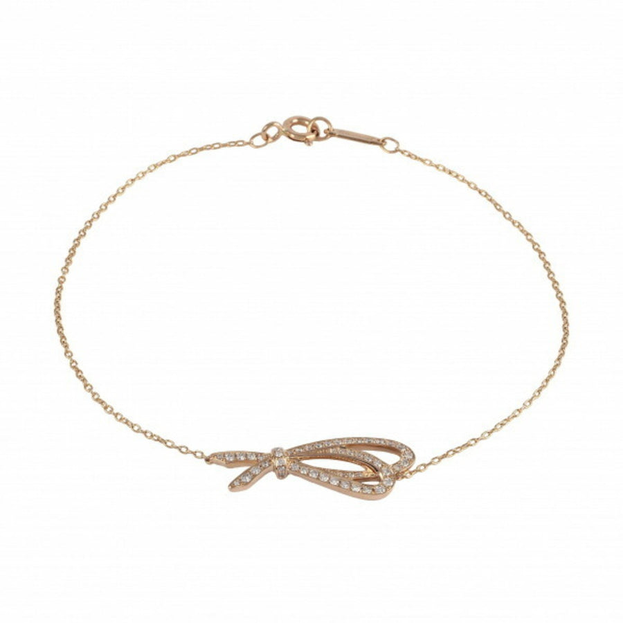 Tiffany & Co. Rose Gold Bow Bracelet in Excellent Condition