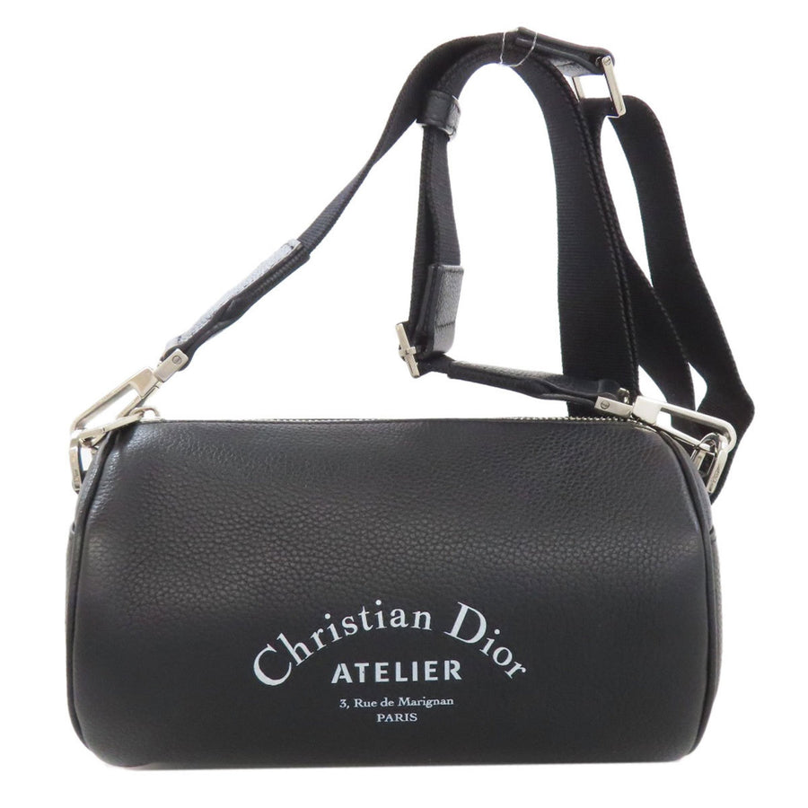 Dior Luxury Leather Roller Bag with Unique Detailing