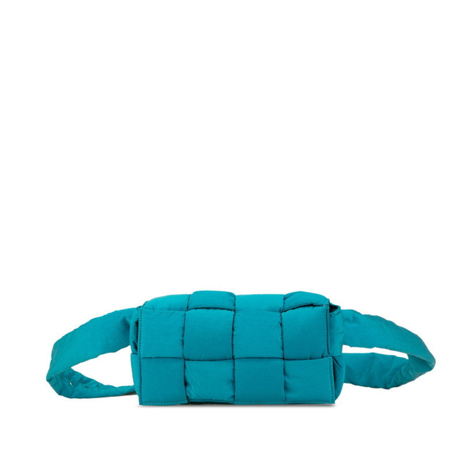 Bottega Veneta Padded Cassette Belt Bag Teal