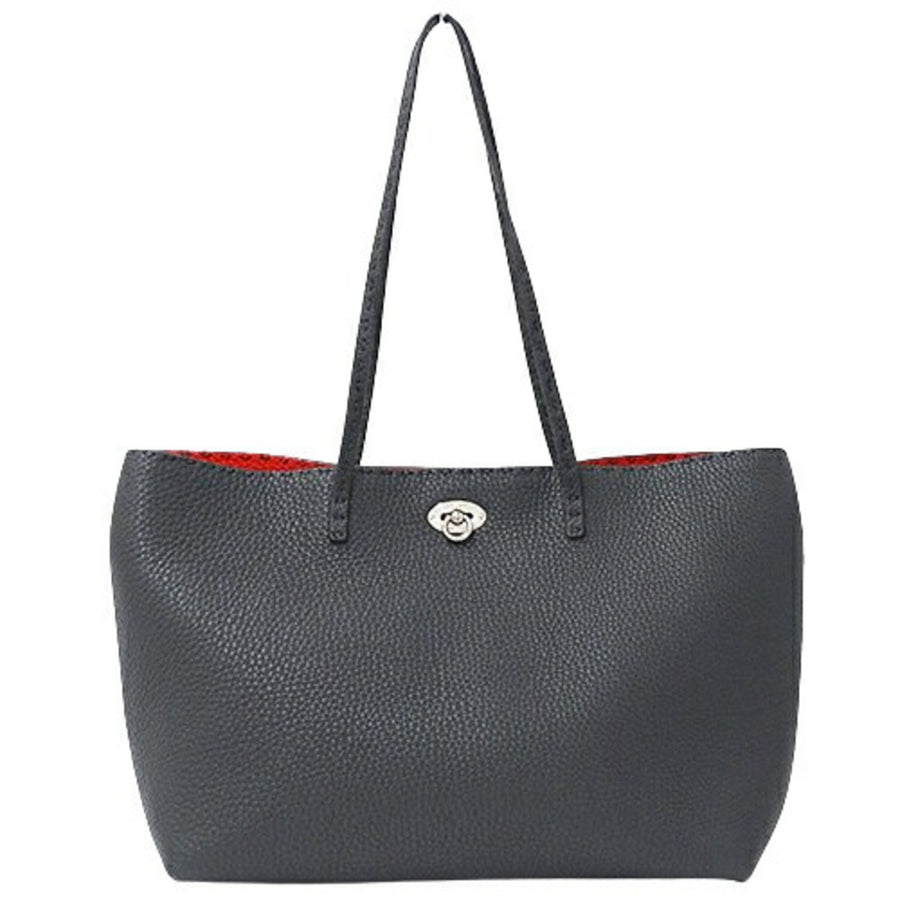 Fendi Leather Handbag with Clochette Dust Bag Key Manual Padlock