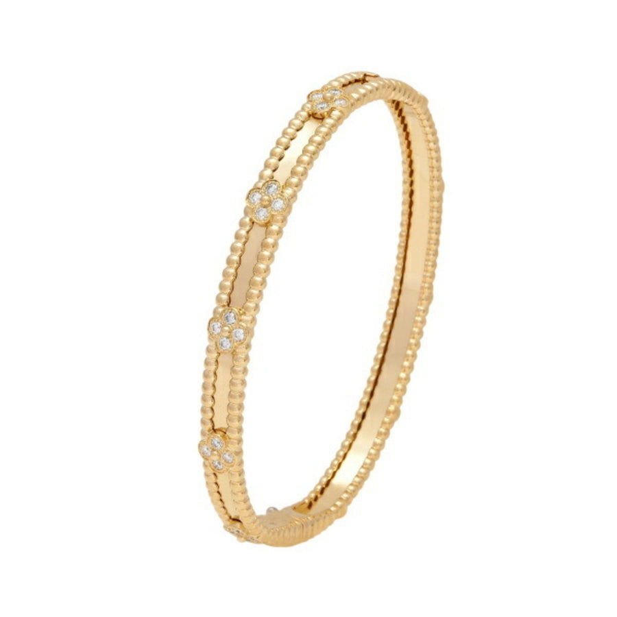 Van Cleef & Arpels Perlee Yellow Gold Bracelet with Minimal Usage Traces