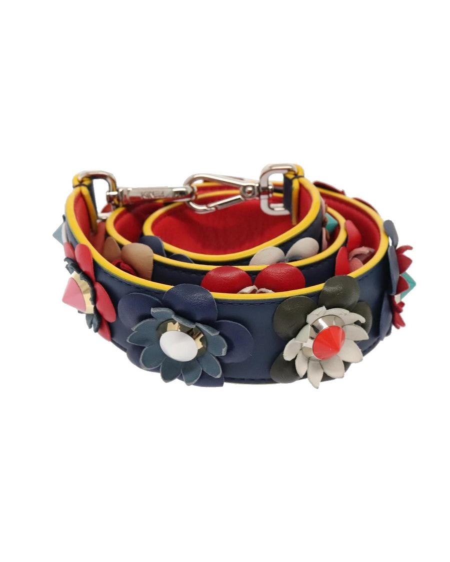 Fendi Flowerland Strap Multicolor Leather