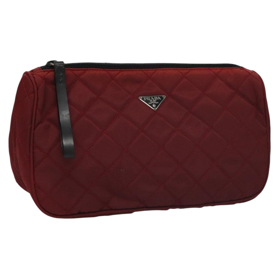 Prada Matelasse Synthetic Handbag with Guarantee Card