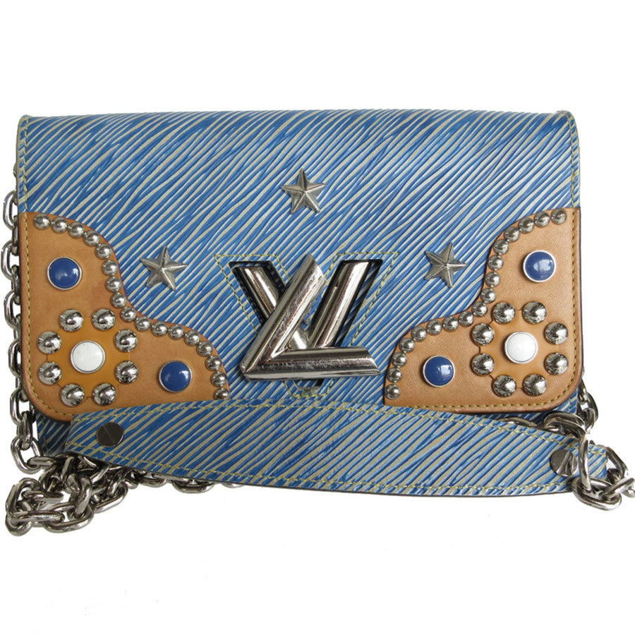 Louis Vuitton Monogram Denim Star Studded Crossbody