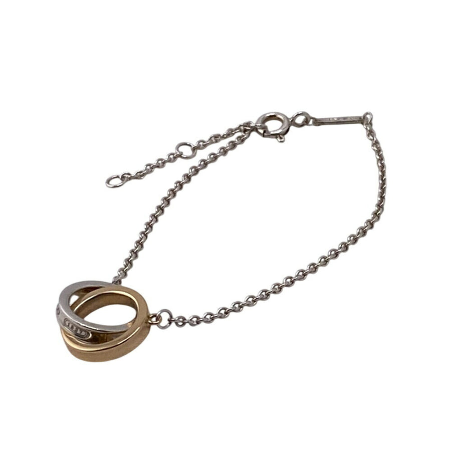 Tiffany & Co. Interlocking Circles Silver Bracelet with Box