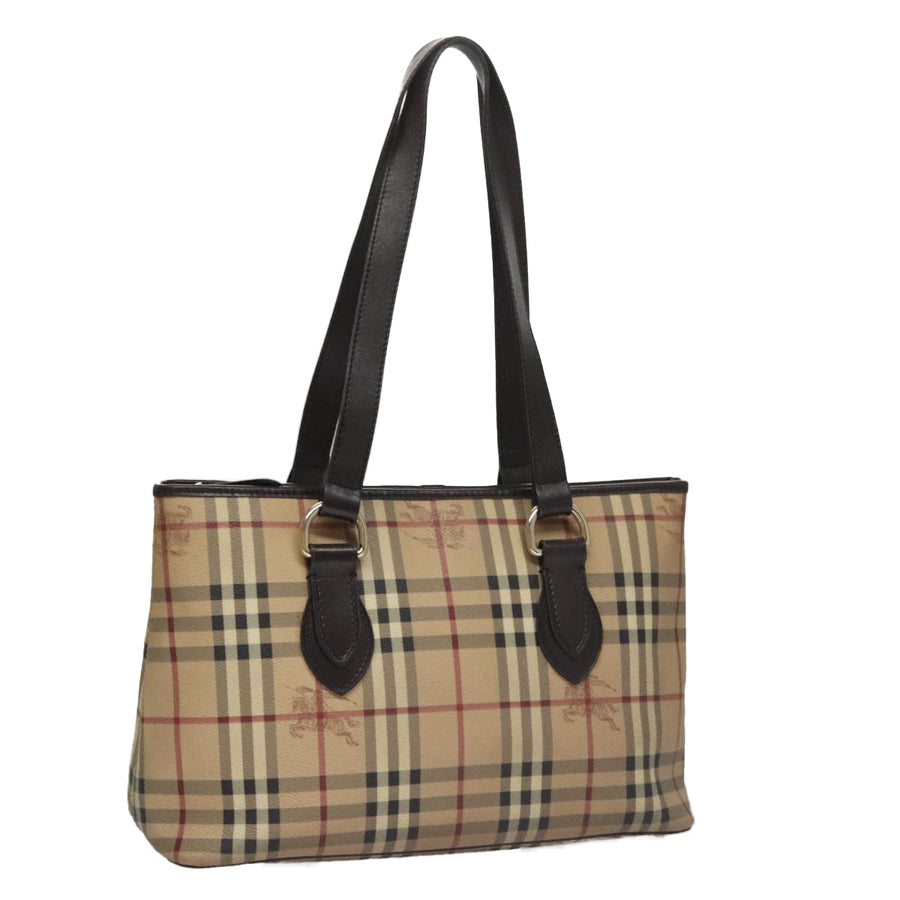Burberry Nova Check Canvas Shoulder Bag