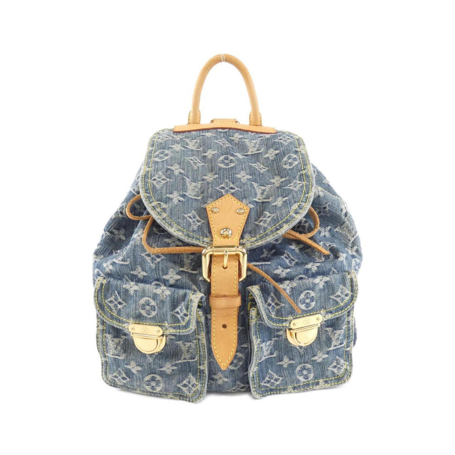 Louis Vuitton Denim Jeans Sac A Dos Backpack with Slightly Rubbed Corners