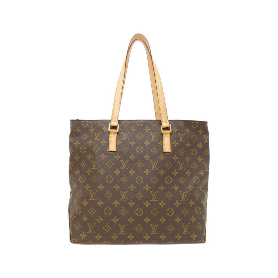 Louis Vuitton Canvas Tote Bag with Leather Accents