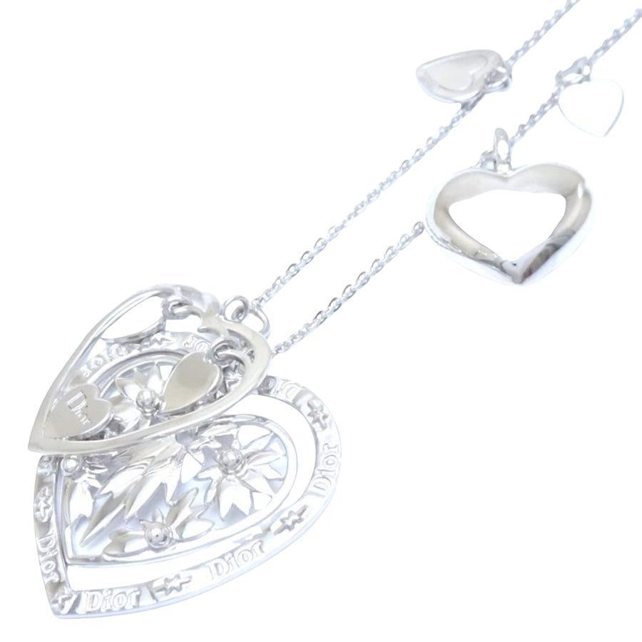 Dior Silver Pendant Necklace in Excellent Condition