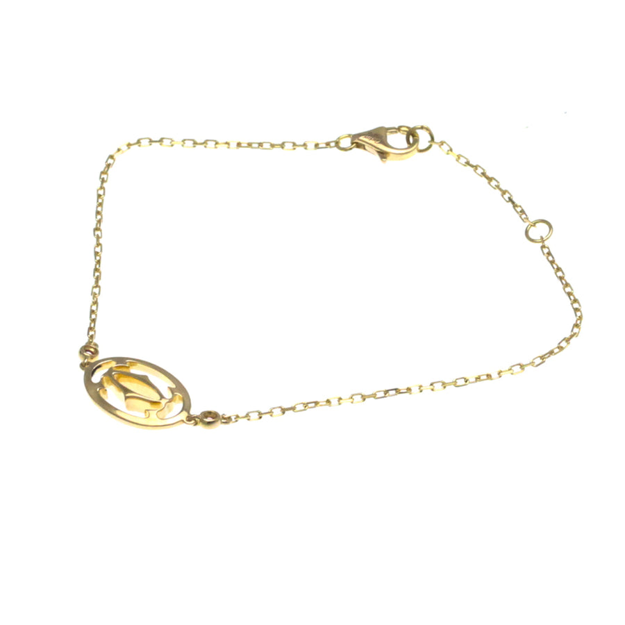 Cartier Logo Double C Necklace in Rose Gold
